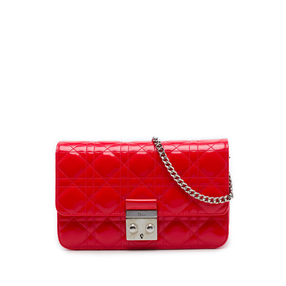 Pre-Loved Dior Patent Cannage Miss Dior Promenade Crossbody